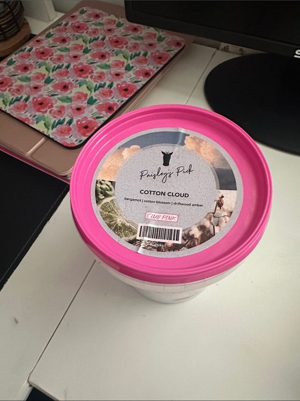 Cotton Cloud Pink Zebra sprinkles